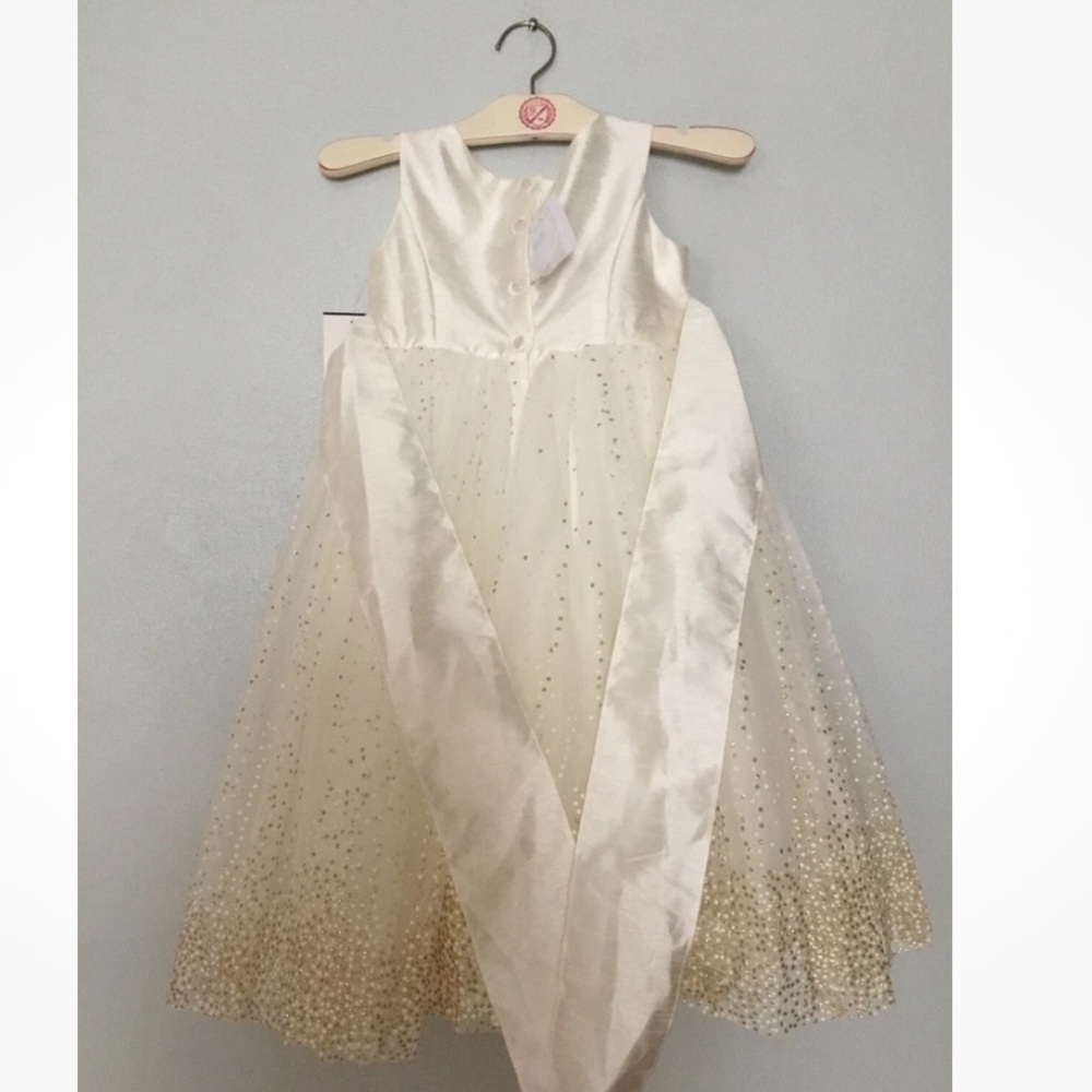 NWT Flower Girl Dress Recital Bridesmaid Formal Party Fairy Mesh Full Sparkle - Picture 2 of 10